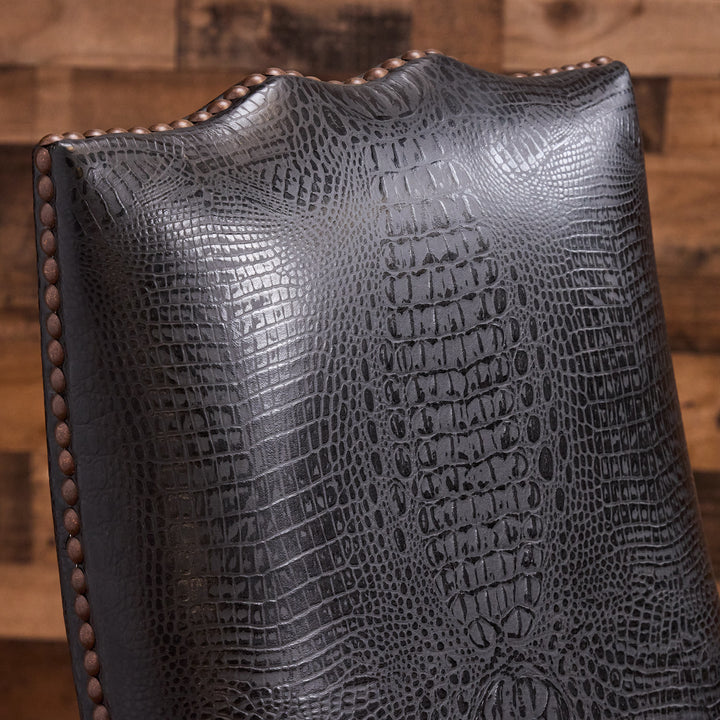 Western Croc Leather Office Chair Collection