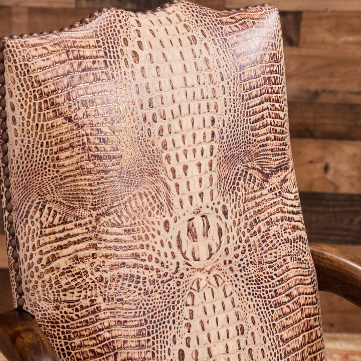 Western Croc Leather Office Chair Collection