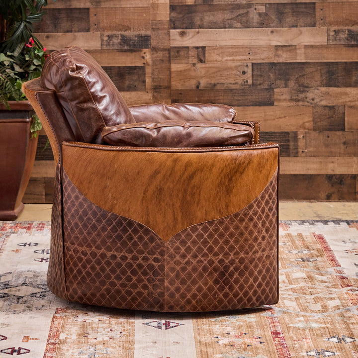 Chisholm Leather Snug Swivel Recliner