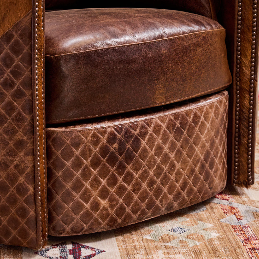 Chisholm Leather Snug Swivel Recliner