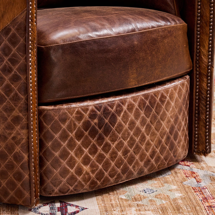Chisholm Leather Snug Swivel Recliner