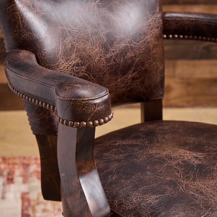 Sedona Western Leather Bar Stool