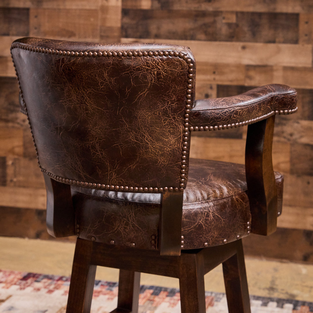 Sedona Western Leather Bar Stool