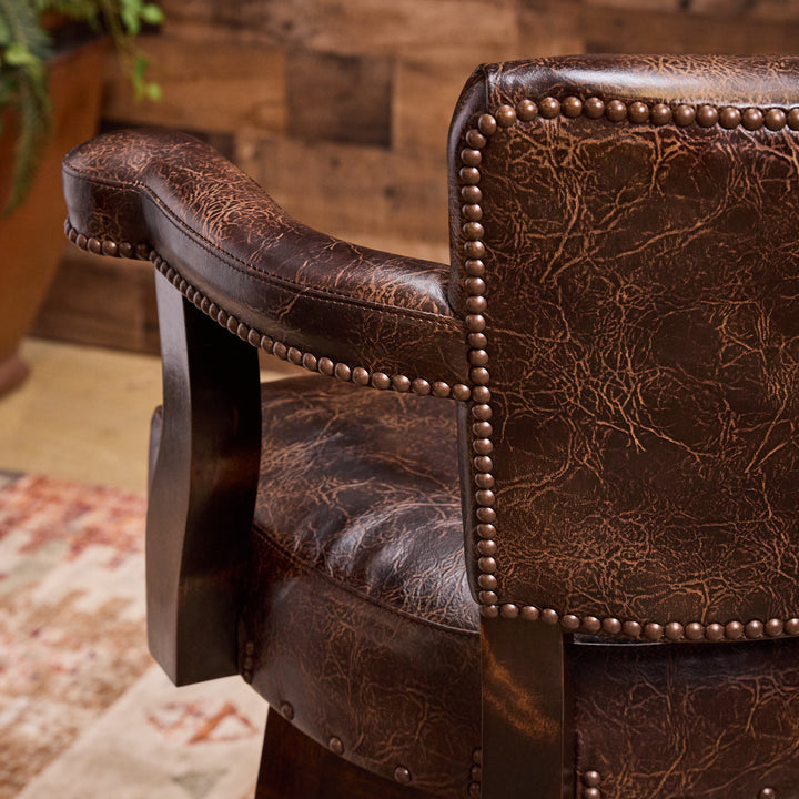 Sedona Western Leather Bar Stool