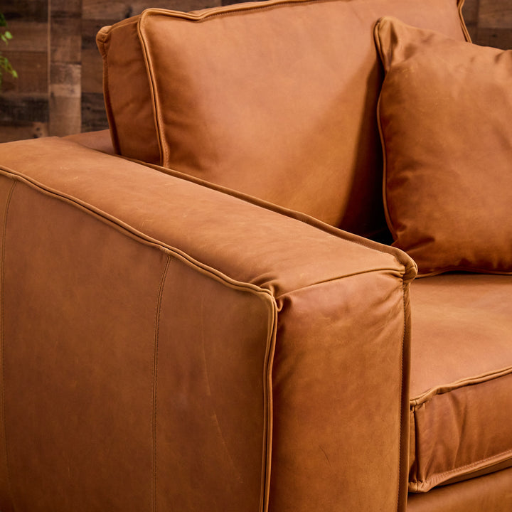 Conchita Leather Chair & Ottoman