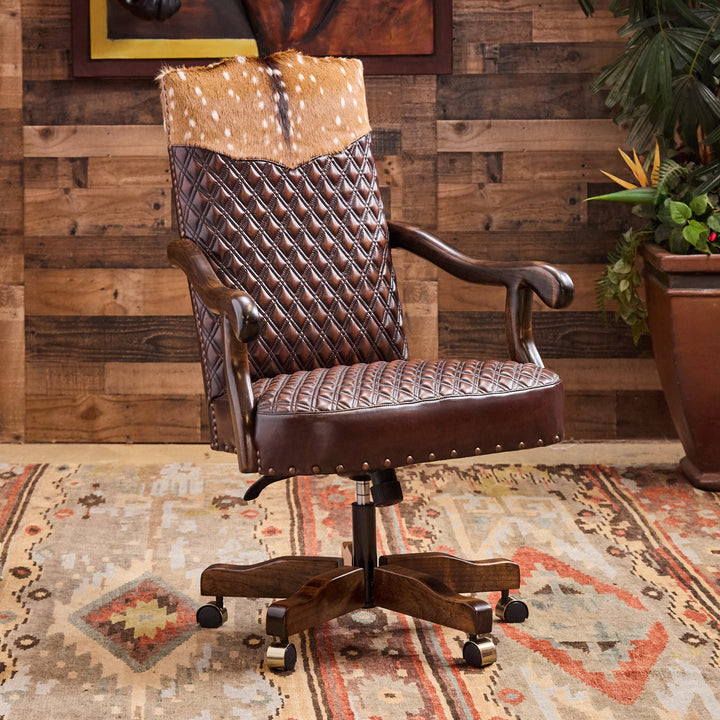 Bowie Western Leather Office Chair