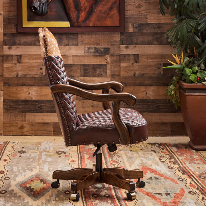 Bowie Western Leather Office Chair