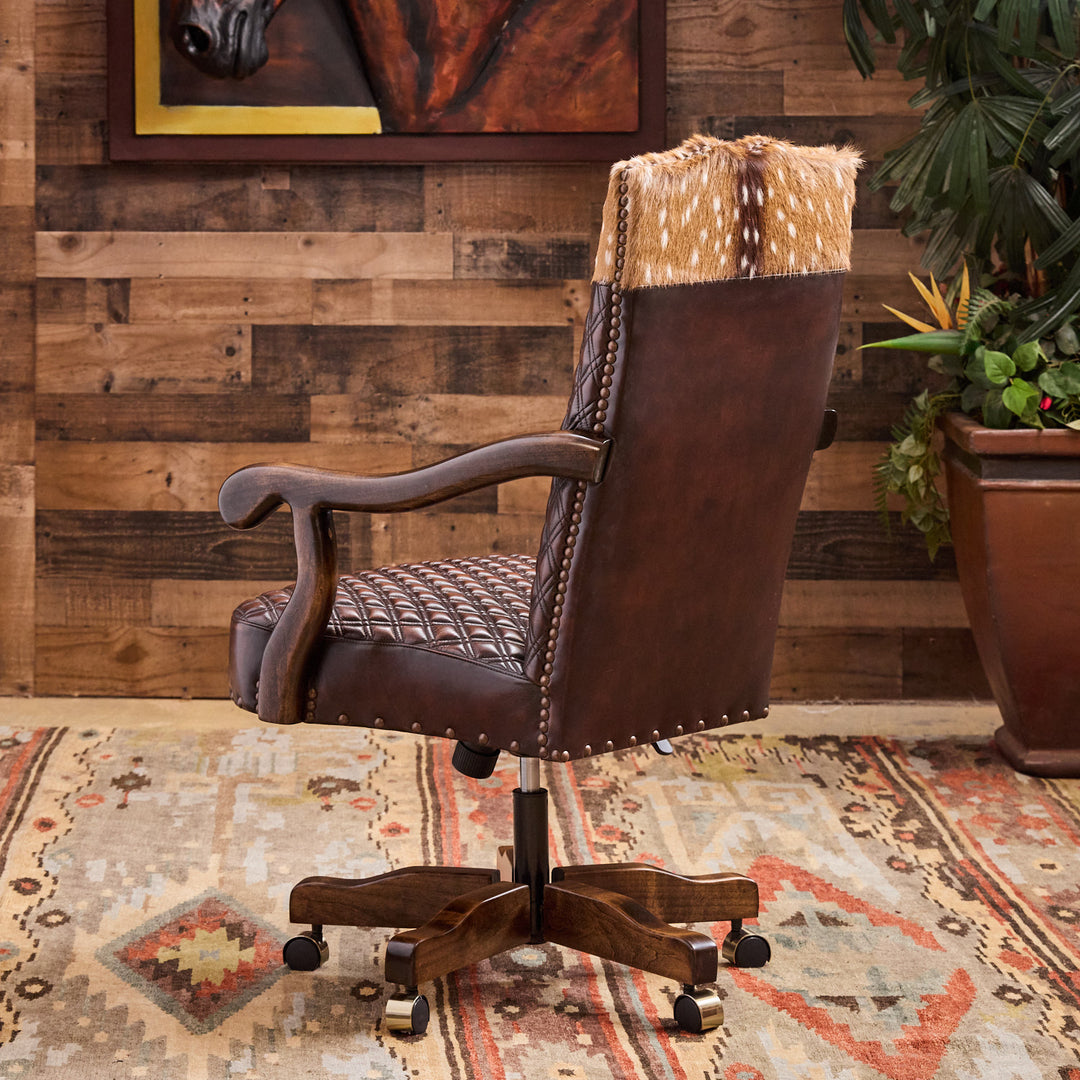Bowie Western Leather Office Chair