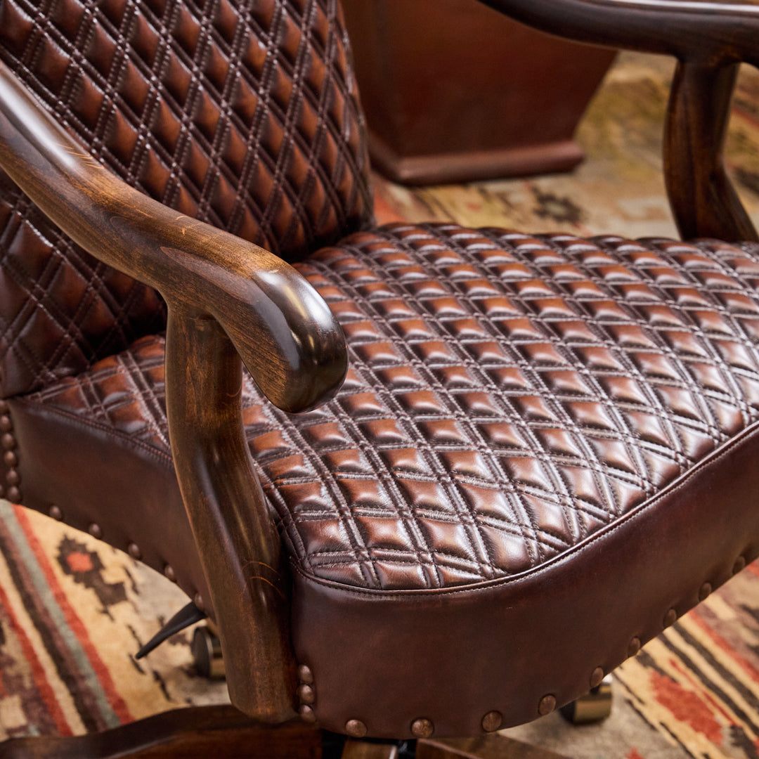 Bowie Western Leather Office Chair