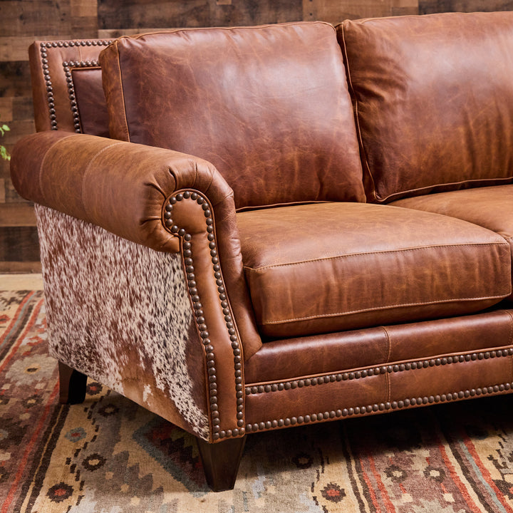 Cedar Park Cowhide Leather Sofa