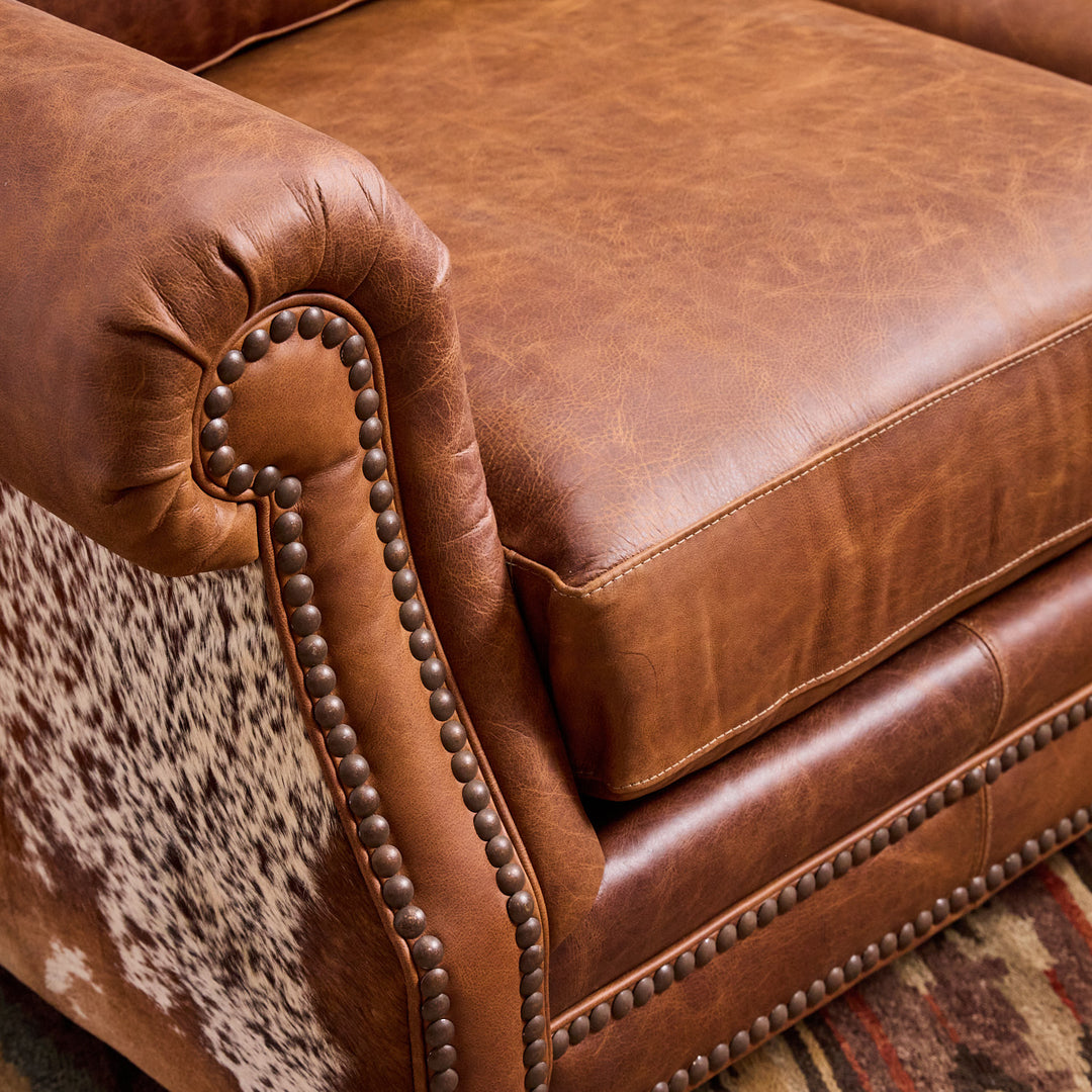 Cedar Park Cowhide Leather Sofa