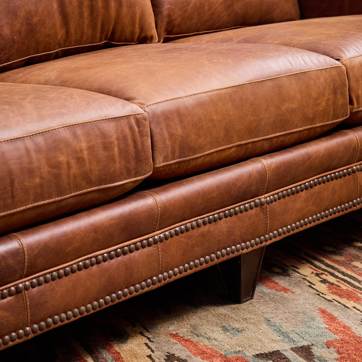Cedar Park Cowhide Leather Sofa