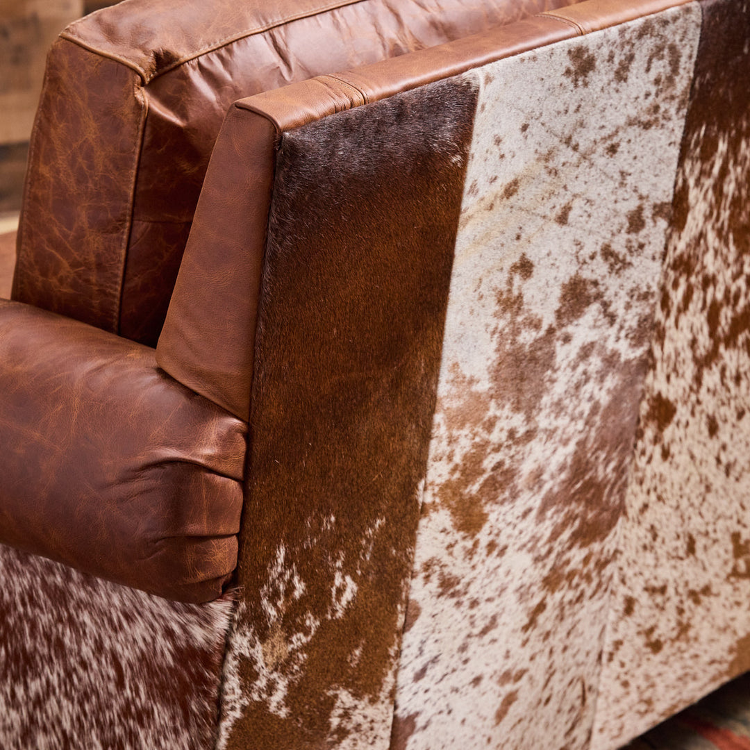 Cedar Park Cowhide Leather Sofa