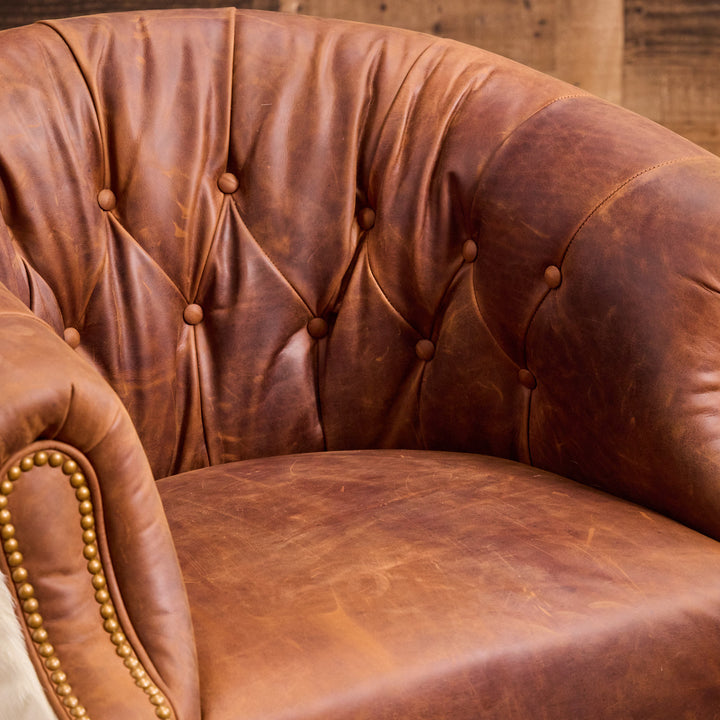 Sycamore Cowhide Thinking Chair