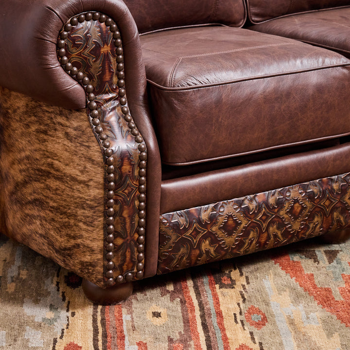 Katy Leather Reclining Loveseat