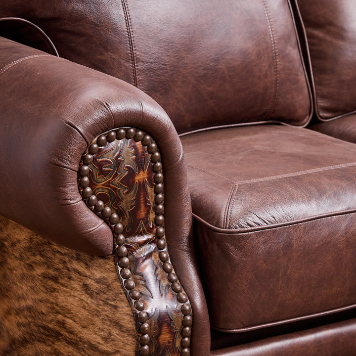 Katy Leather Reclining Loveseat