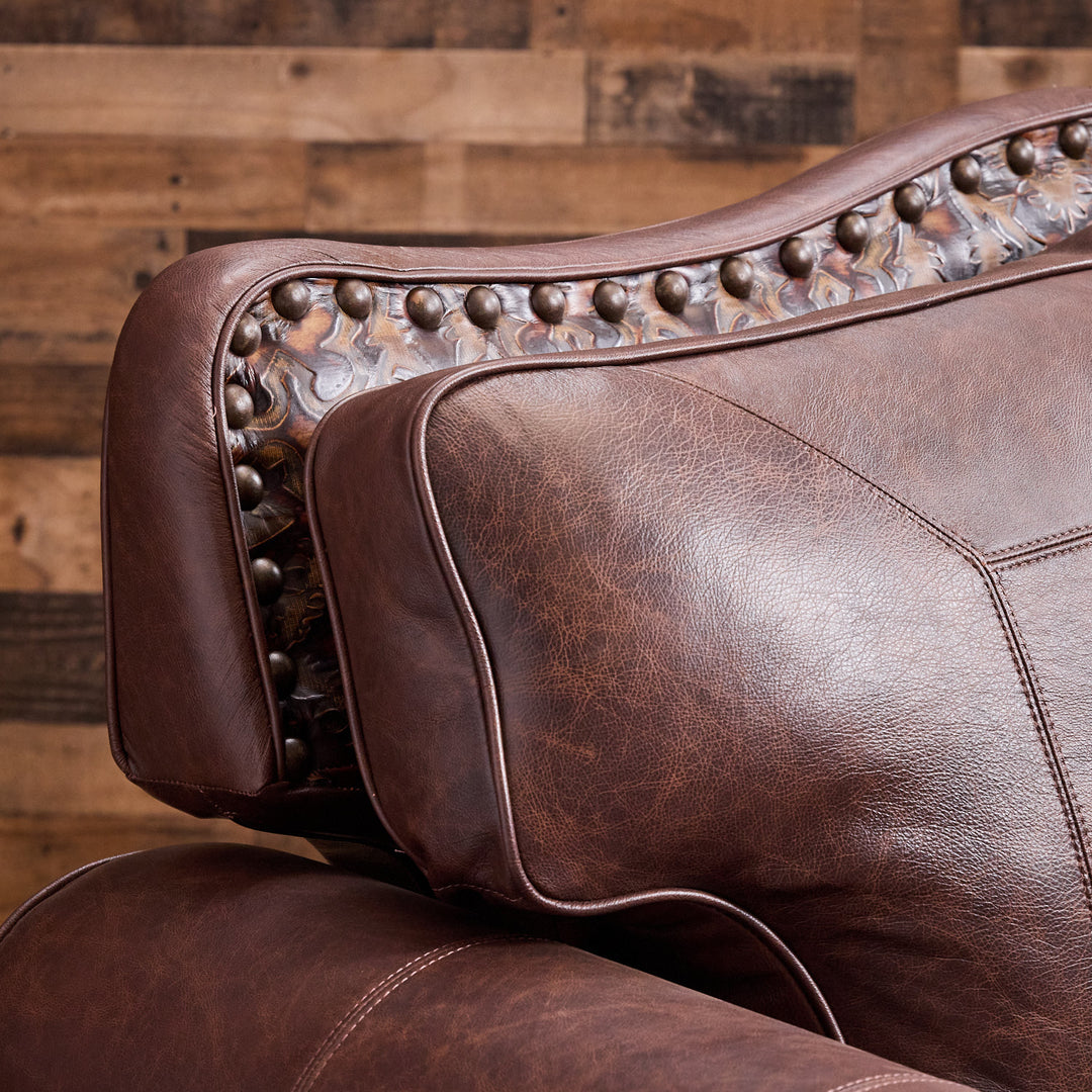 Katy Leather Reclining Loveseat