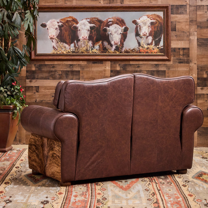 Katy Leather Reclining Loveseat