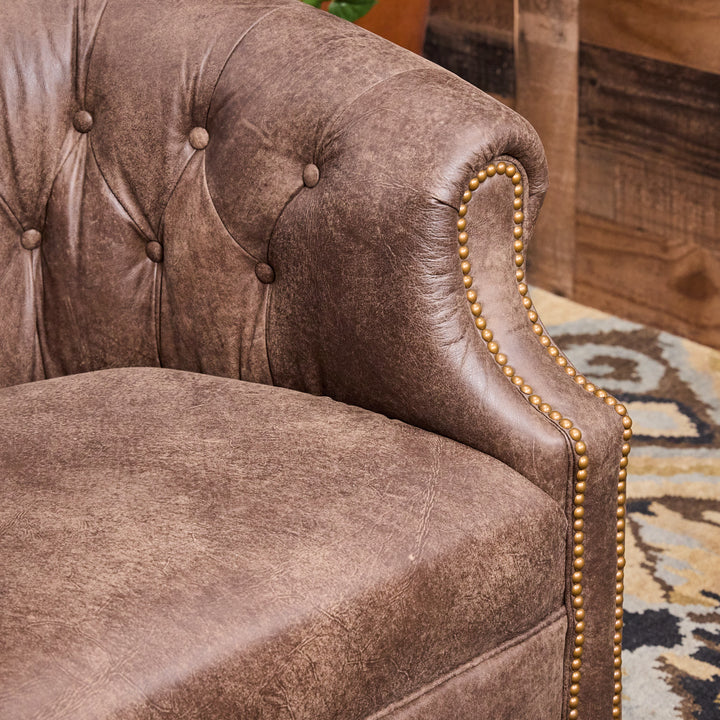Timbercreek Leather Swivel Thinking Chair