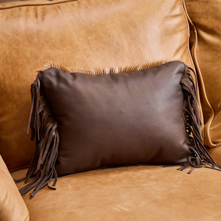 Axis Kidney Pillow with Fringe