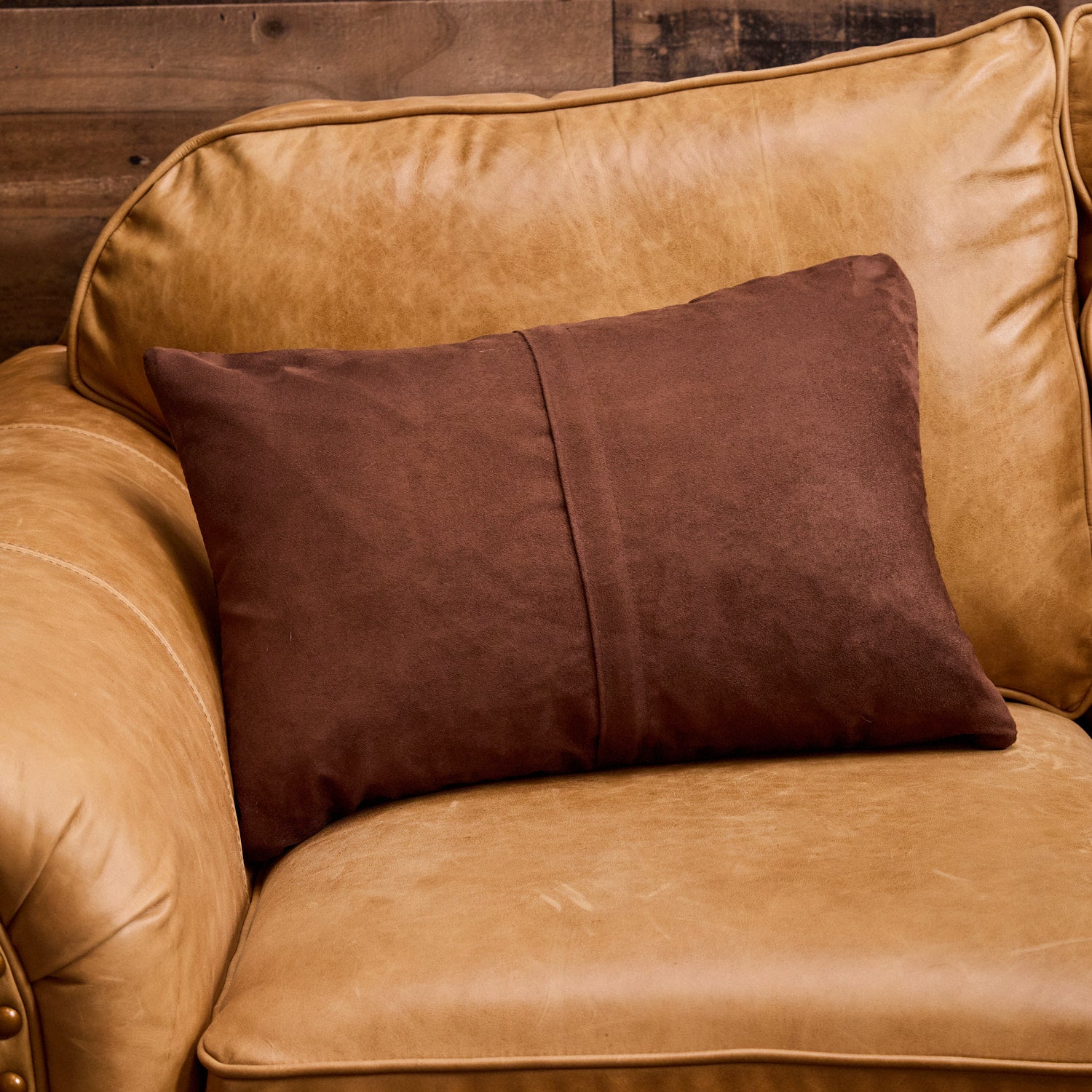 Croc Embossed Leather Pillow - Prefect For a Chair, Sofa, Bedding