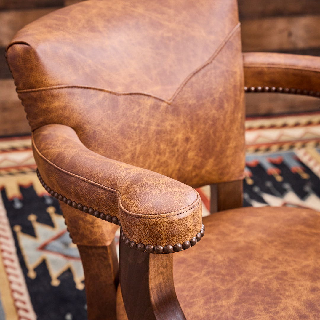Paint Rock Western Cowhide Bar Stool