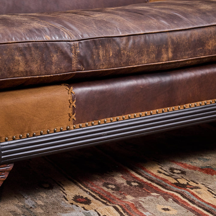 Duncan Phyfe Open Range Leather Sofa