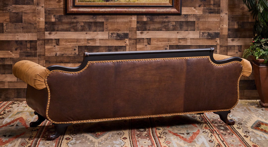 Duncan Phyfe Open Range Leather Sofa