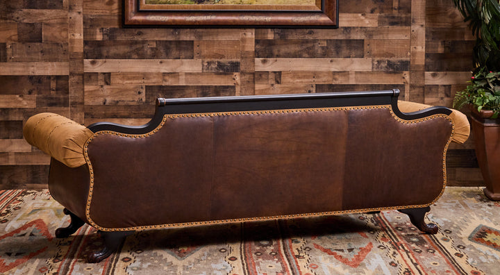 Duncan Phyfe Open Range Leather Sofa