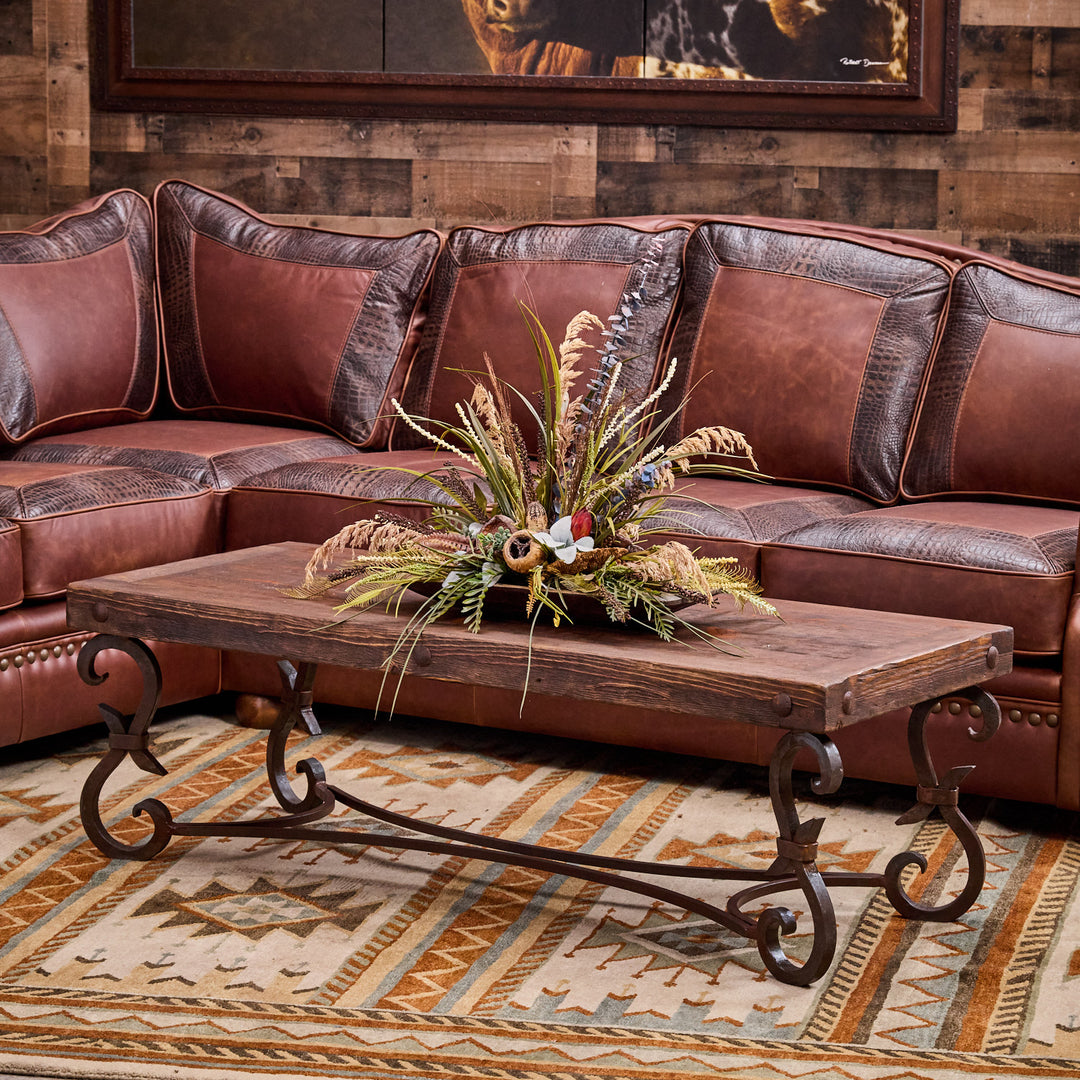 Iron Forged Rectangular Coffee Table
