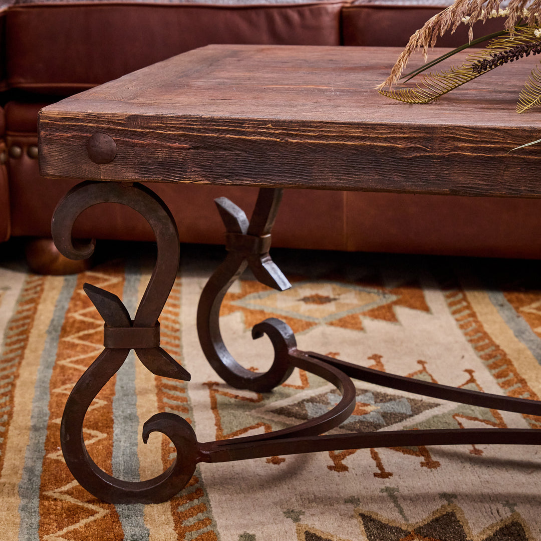 Iron Forged Rectangular Coffee Table