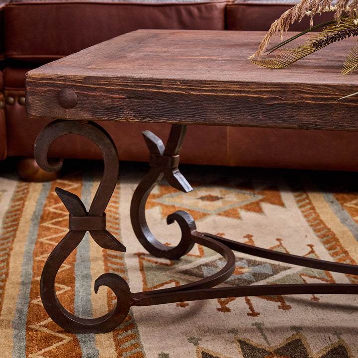 Iron Forged Rectangular Coffee Table
