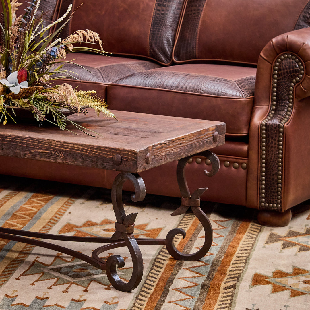 Iron Forged Rectangular Coffee Table