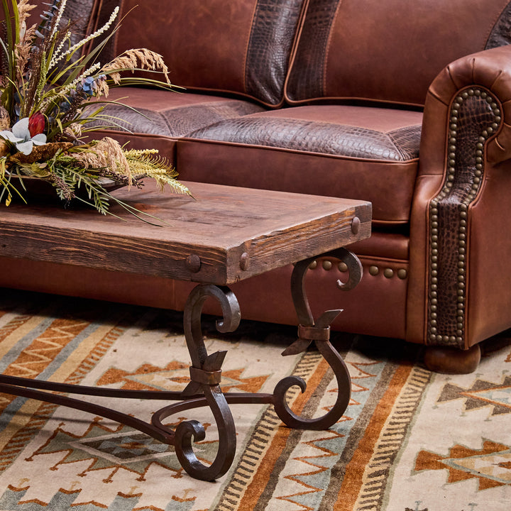 Iron Forged Rectangular Coffee Table