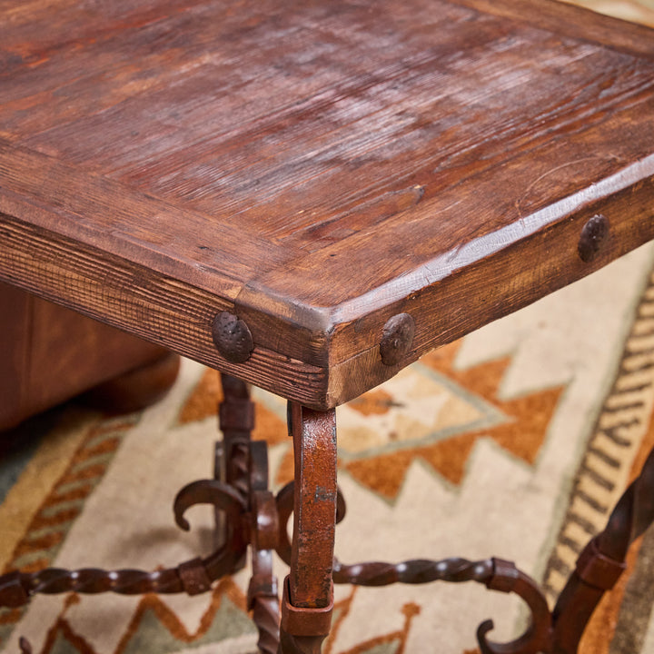 Iron Forged Square End Table