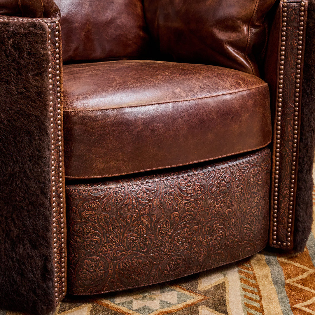 Dark Rum Buffalo Snug Recliner