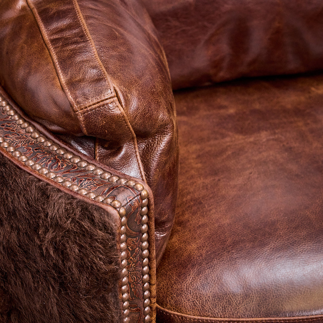 Dark Rum Buffalo Snug Recliner