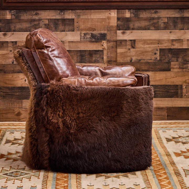 Dark Rum Buffalo Snug Recliner