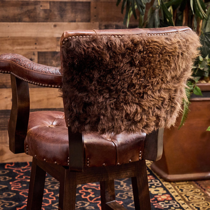 Montana Buffalo Western Bar Stool