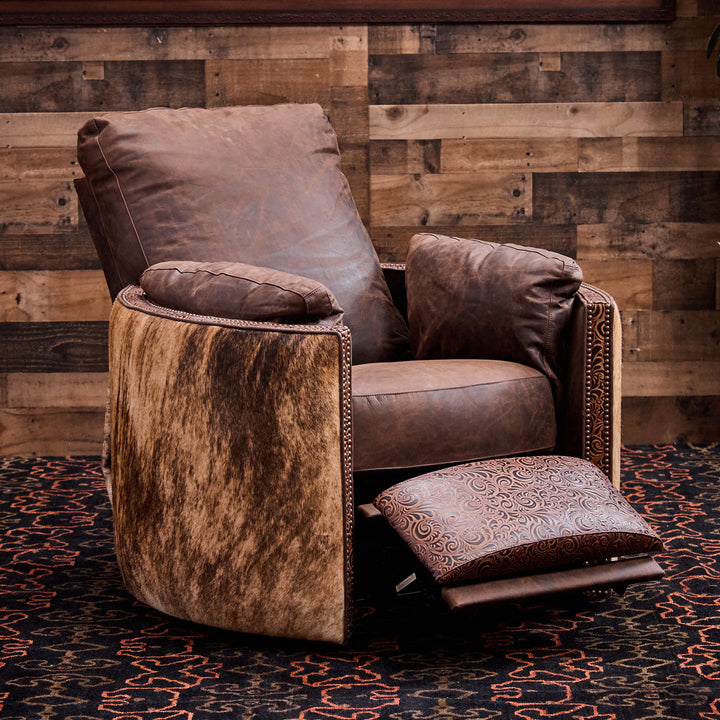 Marcella Cowhide Leather Snug Recliner