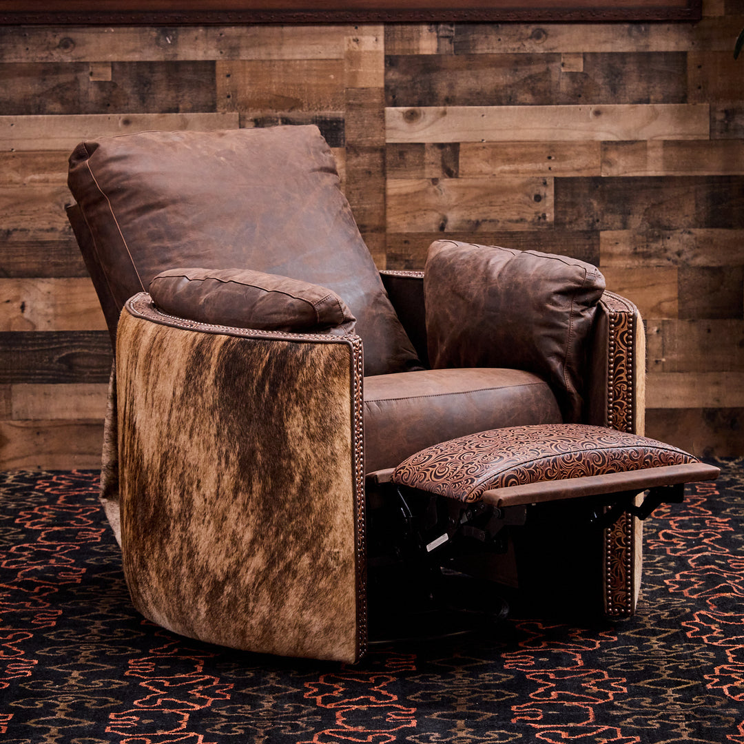 Marcella Cowhide Leather Snug Recliner