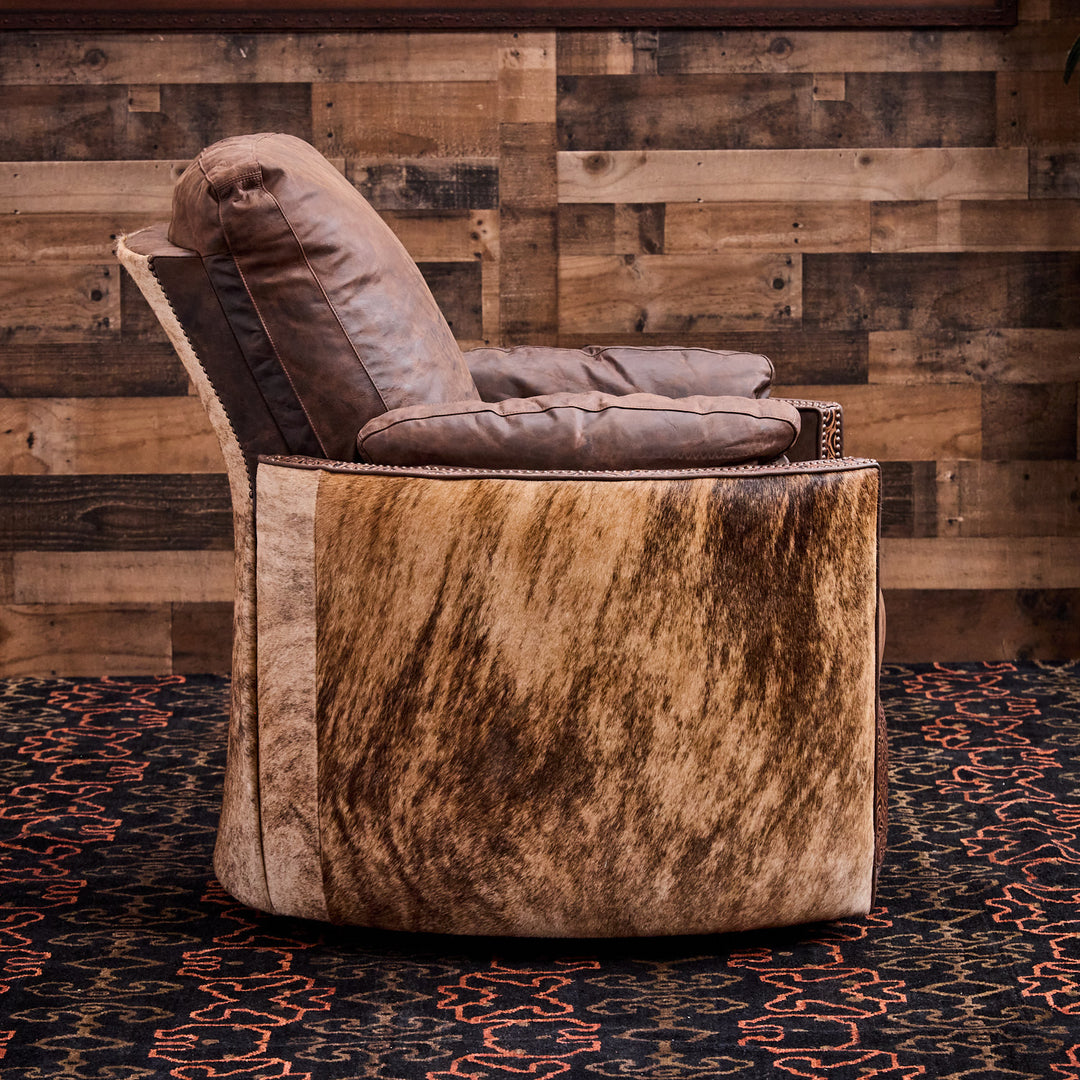 Marcella Cowhide Leather Snug Recliner