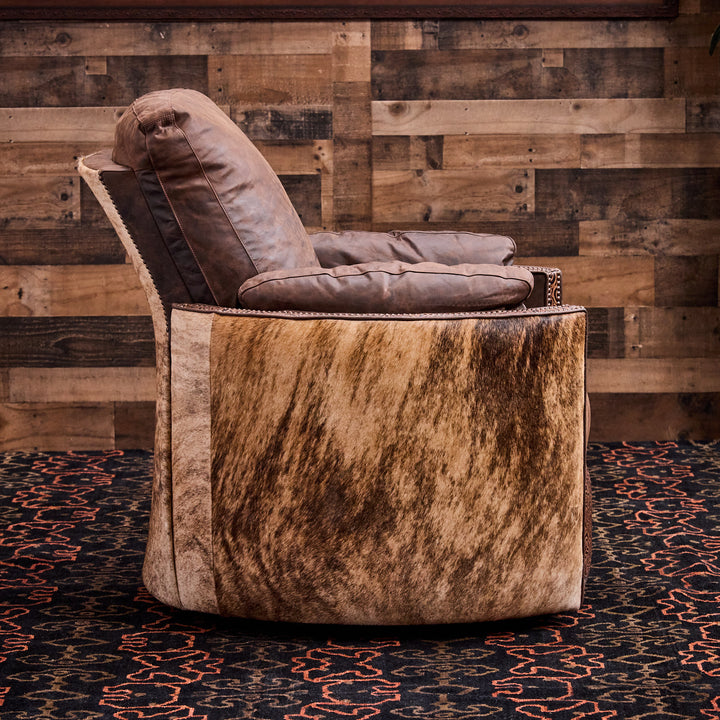 Marcella Cowhide Leather Snug Recliner