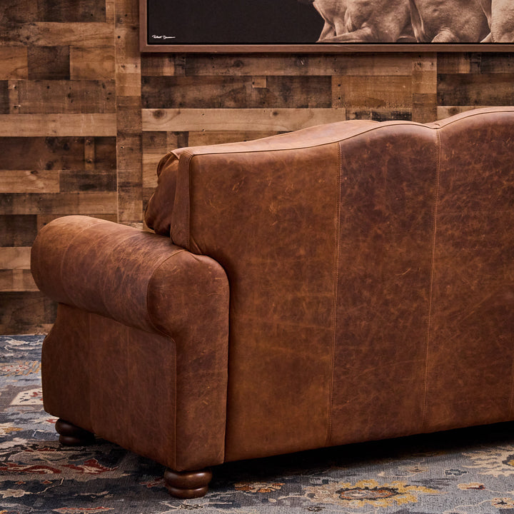Copper Croc Leather Sofa