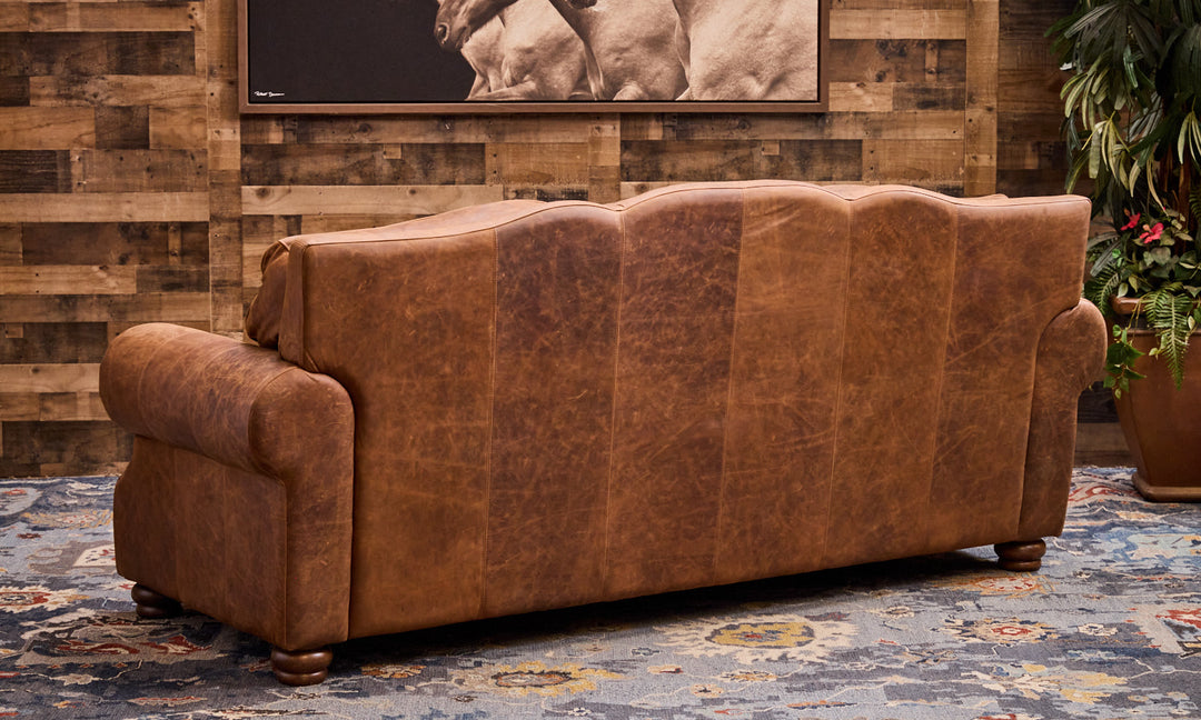 Copper Croc Leather Sofa