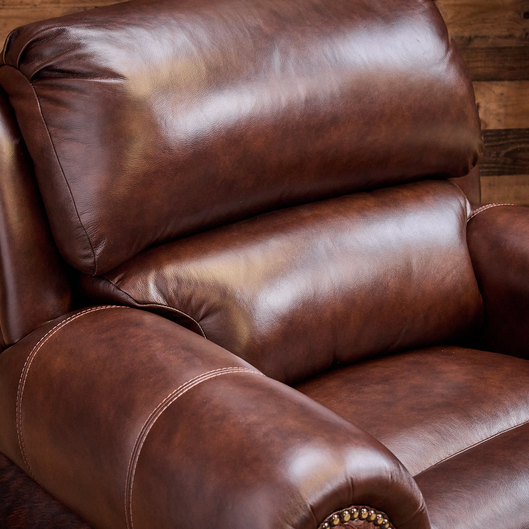 Coralino Leather Cowhide Recliner II