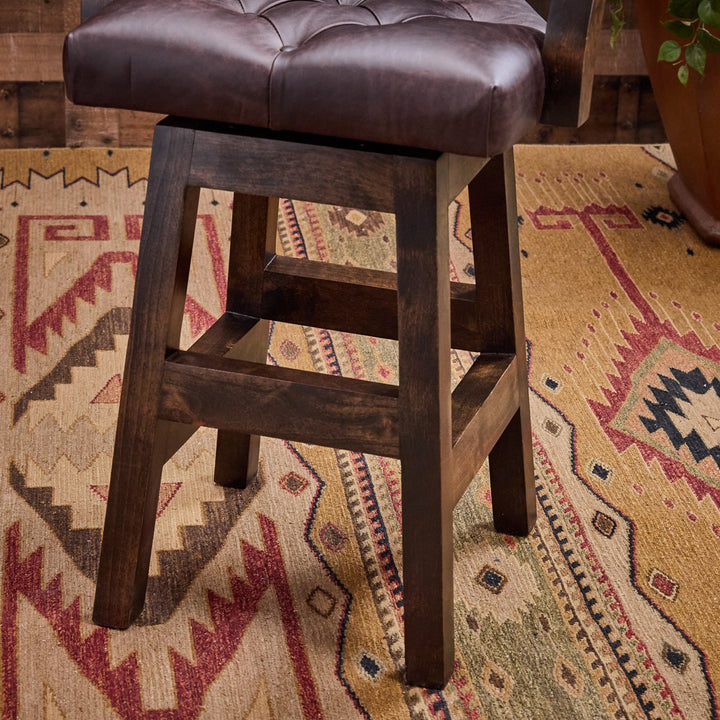 Palo Duro Croc Leather Barstool