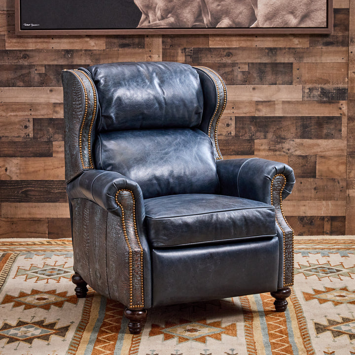 Rim Rock Croc Leather Recliner