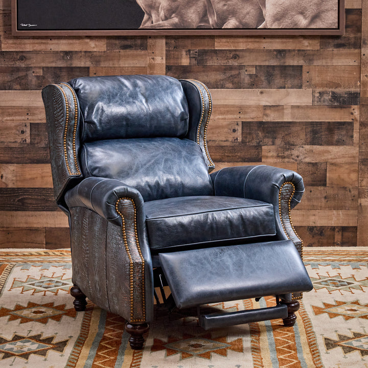 Rim Rock Croc Leather Recliner