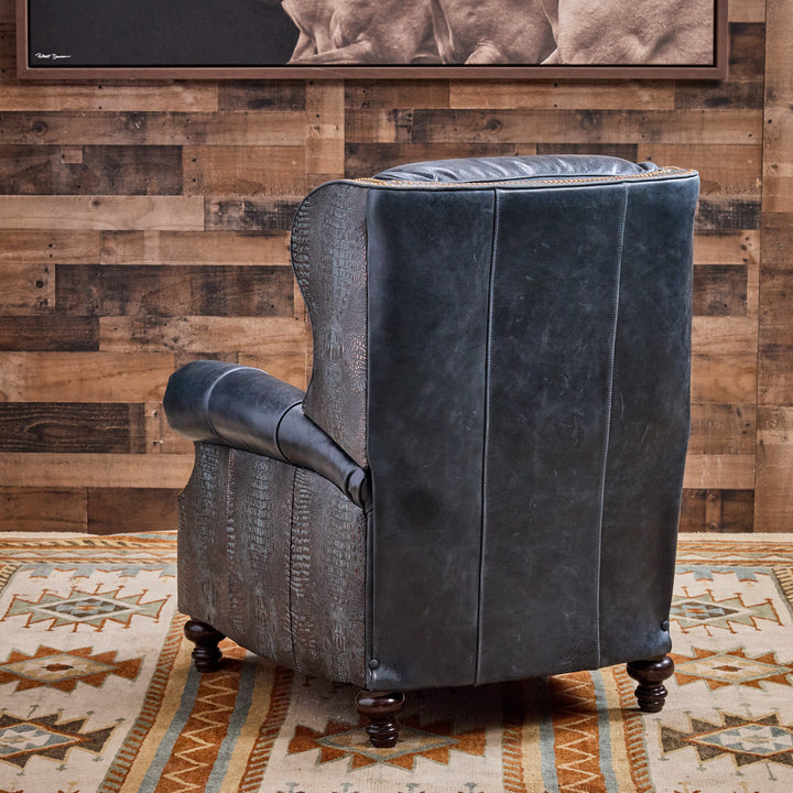 Rim Rock Croc Leather Recliner